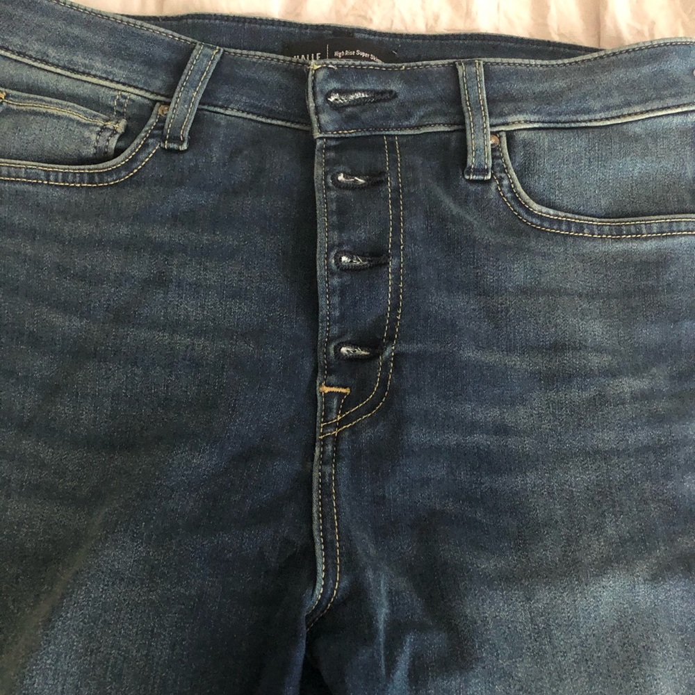 Whiskered jeans